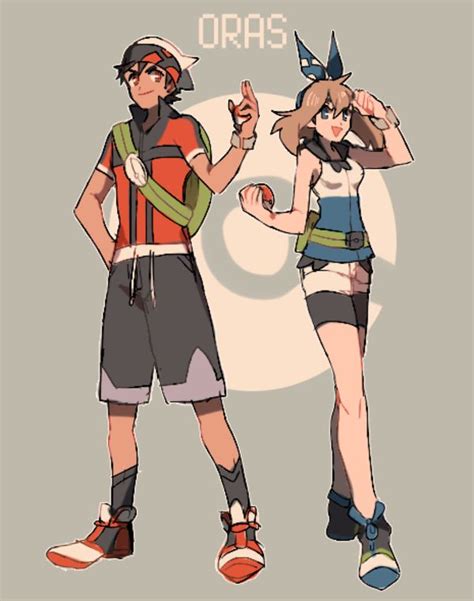 pokemon brendan and may redisgn.